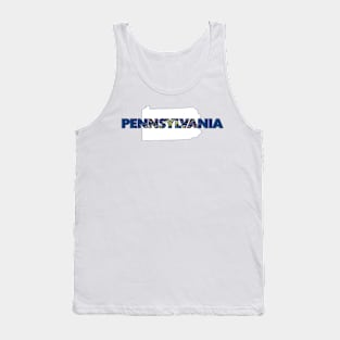 Pennsylvania Colored State Letters Tank Top